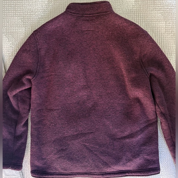 Weatherproof Vintage Full-Zip Jacket Sherpa-Lined Maroon XL – Warm Casual - Picture 9 of 12
